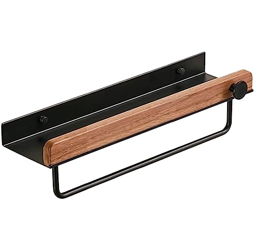 Duschablage Badregal Badezimmer Regal Holz-Duschorganisator, Wandmontiertes Badezimmerregal, Duschregal Für Balkon-Dusche Duschregal Duschkorb (Color : B, Size : 40cm)