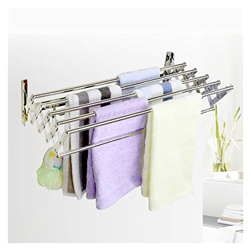 YAWEDA Kreativ Klapp Edelstahl Rostfrei Wäscheständer Edelstahl Handtuchhalter Rostfrei Robuster Klapp wäschetrockner Für Badezimmer (Size : 60cm)