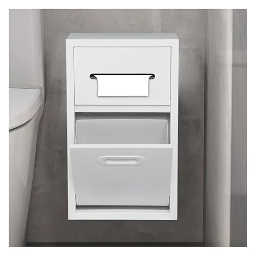 Moderne Duschnische aus Edelstahl mit Badregal-Einsatz, Wandnische für Badezimmeraufbewahrung (weiß, 30 x 50 x 14 cm)