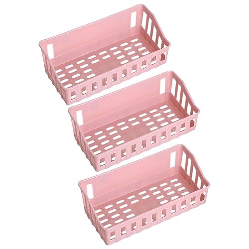HOLIDYOYO 3-teiliges Schwebendes Wandregal für Badezimmer Seifenschalenhalter Organizer-Korb Badregal Aufbewahrungswandregal Kunststoff-wandregal Nicht Tassenförmig