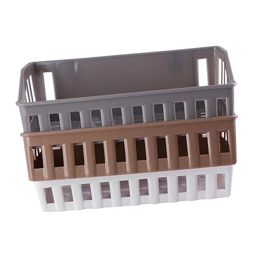 IMIKEYA Set 3Tlg Stanzfreie Badezimmerregale wandmontiertes duschregal Aufbewahrung von Badregalen Lagerregal Küchenschränke Seifenschalenhalter Organizer-Korb hängend Schrank Eckrahmen pp