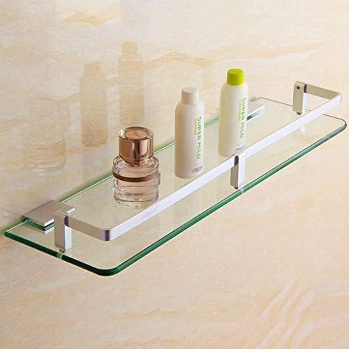 MKKSLR Wandmontage Bad Ablage, Bad Regale Dusche Caddy Bad Korb Aluminium Regal Rack 4,2 (Größe: 50 cm)