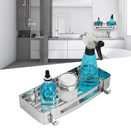 Badregal Korb, Edelstahl Galvanik Badregal 30x12,6x4,5cm für Badezimmer Waschräume, Küchen