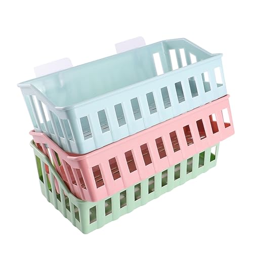 PHENOFICE Wandregal Ohne Bohren 3er-Set Seifenschalenhalter Organizer-Korb Badregal Aufbewahrung Wandregal Kunststoff-wandregal