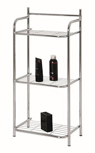 HAKU Möbel 50224 Badregal 38 x 27 x 81 cm, Chrom