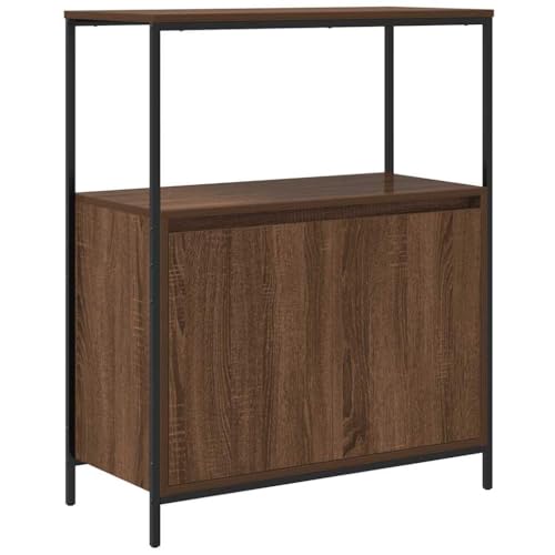 vidaXL Badschrank mit Regalen Braun Eichen-Optik 76,5x35x95 cm