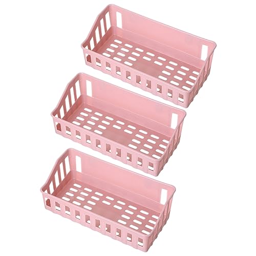 BUGUUYO Wandregal 3er-Pack Kunststoff-badregale Getränkehalter Seifenschale Organizer-Korb Für Badezimmer