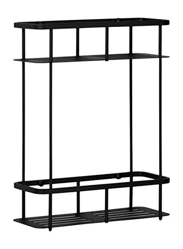 Ambrosya® | Exklusiver Duschkorb aus Edelstahl | Ablage Bad Badezimmer Badregal Duschablage Dusche Duschregal Eckablage Halter Halterung Korb Regal Wandablage (Edelstahl (Schwarz), 2 Etagen) Ambrosya® | Exklusiver Duschkorb aus Edelstahl | Ablage Bad Badezimmer Badregal Duschablage Dusche Duschregal Eckablage Halter Halterung Korb Regal Wandablage (Edelstahl (Schwarz), 2 Etagen)