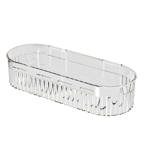 Eck-Duschregal aus Kunststoff, Wandmontierter Badezimmerregal-Aufbewahr ungsorganisator, ohne Bohren, Stabil, Wasserdicht, für Badezimmer (Ovales Loch)