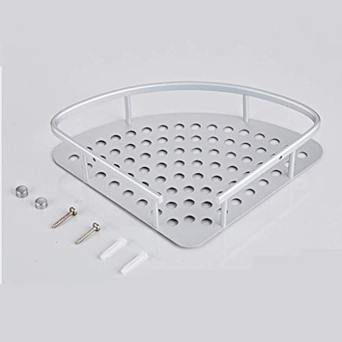 MKKSLR 220mm Badezimmer Eckdusche Regal Bad Regale Korb Rack Aluminium Triangle Organizer Wandmontage 5.4