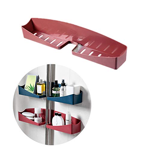 Csheng Badezimmerregal Duscheckregal Badezimmer Regal Badewannenregal Dusch Regal Duschregale Teleskopregal Bad Duschablage Zum Hängen Duschregal red