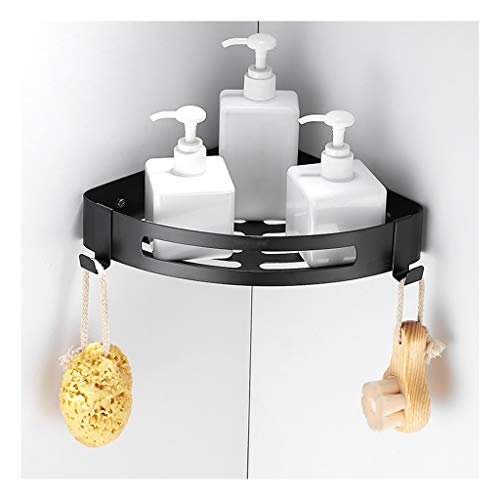 GLJ Wandregal für Badezimmer Badregal, Edelstahl Bad Wandbehang Schwarzer Dreieck Korb, Rost- Und Oxidationsschutz, für Küche und Dusche (Size : Style 1)