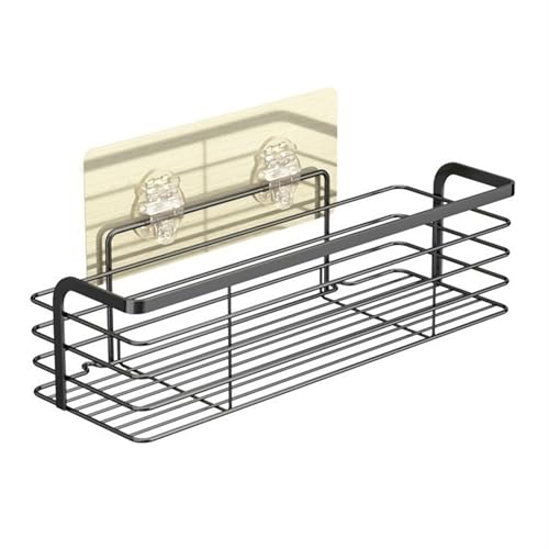 ZZlei2yu-12 Badregal Selbstklebende Duschablage, verdickter Dusch-Organizer aus Edelstahl for die Innendusche, Duschregale aus Metall ohne Bohren for das Badezimmer Duschregal(Weiß)
