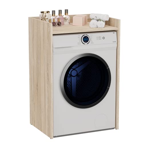 Waschmaschinenschrank freistehend langlebig mit Regal - Sonoma-Eiche 64 cm x 97,5 cm x 50 cm Badregal Säule Badezimmer Badezimmer Schrank