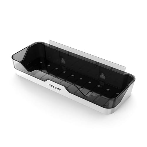 RUDFUZ Badezimmer-Regal, Organizer, kein Bohren, Duschregal, Wandhalterung, Kunststoff, WC, Shampoo-Halter, Badezimmerzubehör