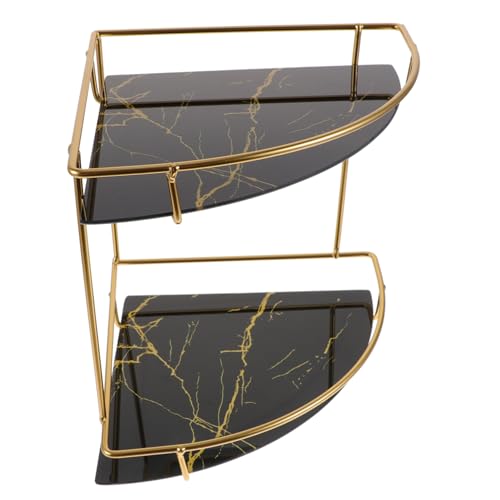 Angoily Dreieckiges Regal Storage Shelves Storage Shelf Standregal Standing Shelf Fenster-Saugnäpfe-Klemme n Tür Badezimmer-Organizer-Arbe itsplatte Badezimmer-Theken-Organiz er Eisen